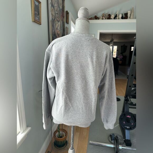 Disney Frozen 2 Anna & Elsa Fearless crewneck gray pullover sweater size Small - Picture 4 of 7